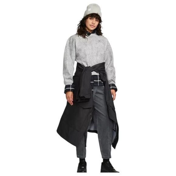 Nike Forward Tech Pack DQ7908-077 Therma-Fit Grey Crop Long Sleeve Large NEW - Picture 2 of 11